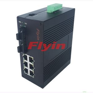 Industrial Fiber Switch 2 Fiber ports + 6*10/100M UTP ports