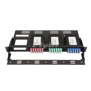MPO/MTP-LC 1U Rackmount Pannel, Holds up to 4 Cassettes