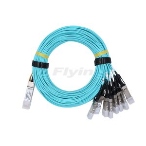 200G QSFP DD to 8x25G SFP28 Active Optical Breakout Cable 10m